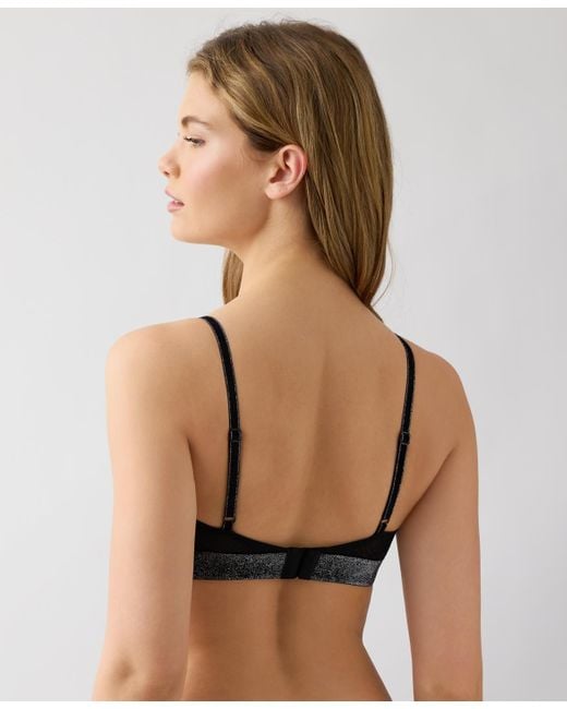 B.tempt'd Black By Wacoal Plunge Neck T-shirt Bra