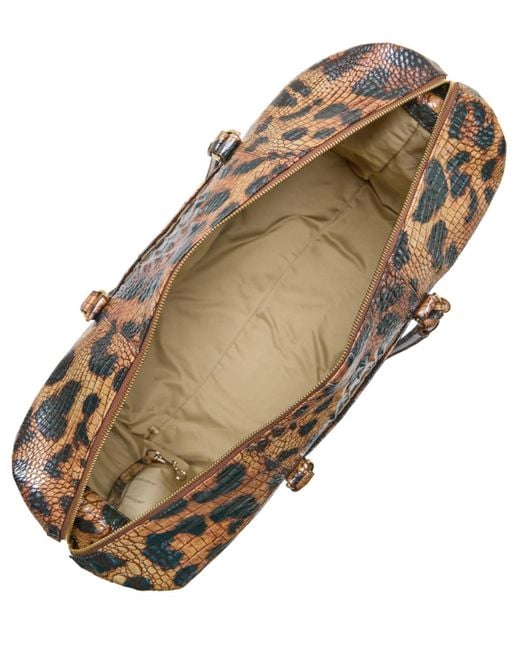 Brahmin Brown Duxbury Weekender Melbourne Leather Extra-large Travel Duffel Bag