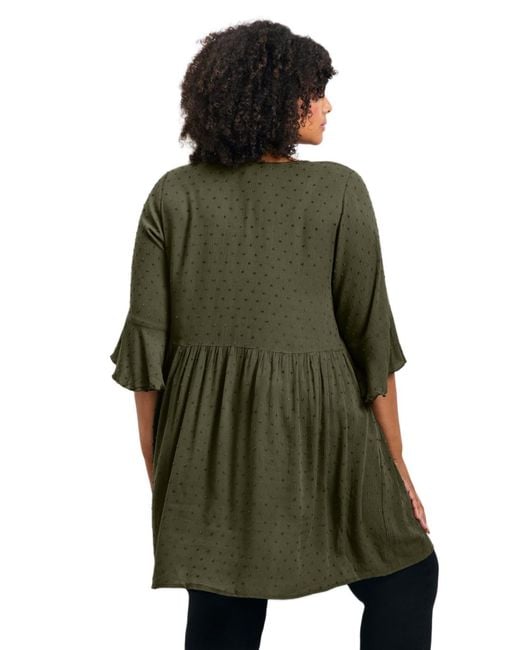 Avenue Green Veronica Dobby Tunic