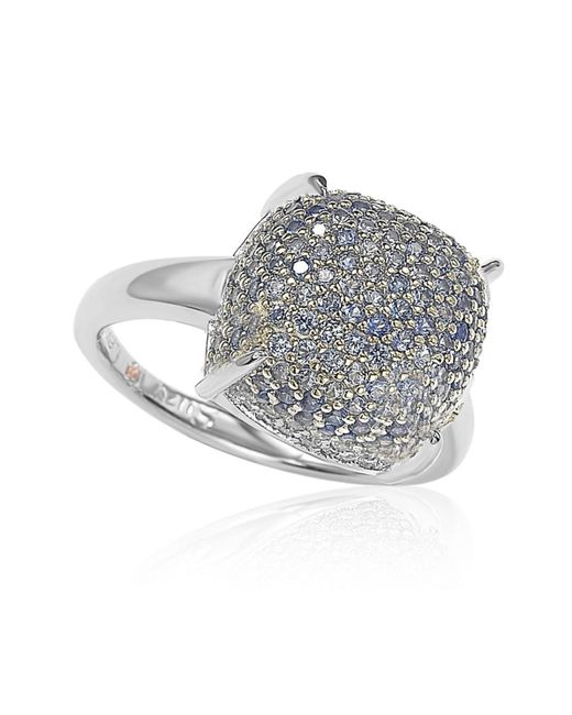 SUZY LEVIAN NEW YORK Gray Suzy Levian Sterling Silver Cubic Zirconia Puff Ring