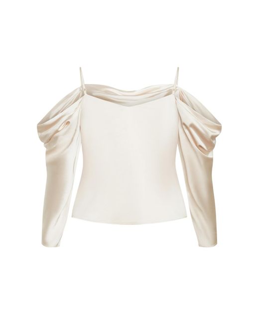 City Chic Blue Plus Size Keyla Top