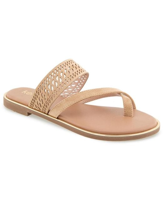 Kensie White Mia Flat Al
