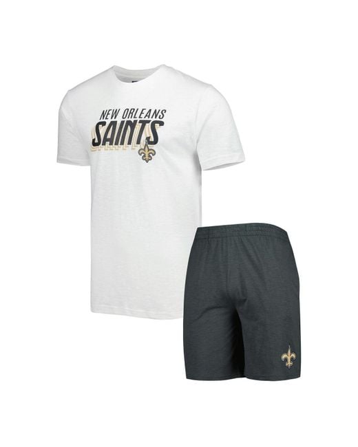 Concepts Sport Men's Concepts Sport White/Charcoal Las Vegas Raiders Big &  Tall T-Shirt and Shorts Set