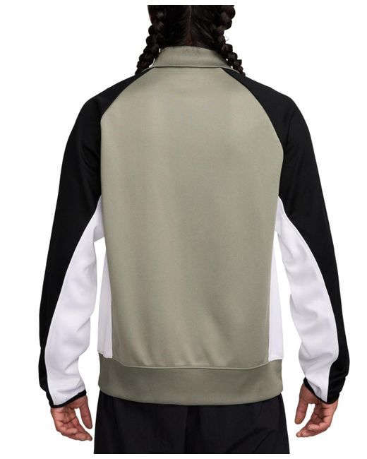 Nike Gray Air Relaxed Fit Colorblocked Zip-front Jacket for men