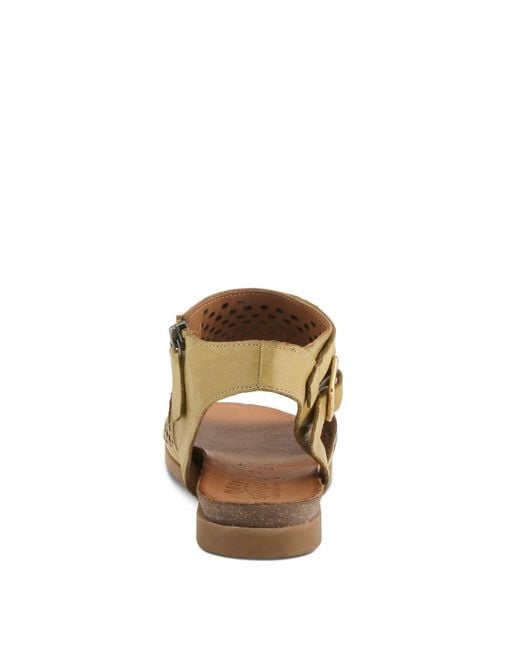 Spring Step Brown Covington Gladiator Flat