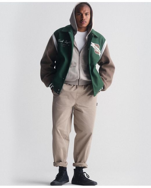 Converse Green Letterman Varsity Jacket for men