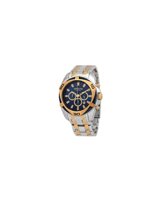 INVICTA WATCH Black 34125 Bolt Quartz Chronograph Blue Dial Watch for men