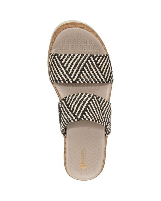 LifeStride White Resort Washable Slide Wedge Sandals
