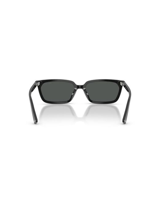 Jimmy Choo Black Rectangle Sunglasses