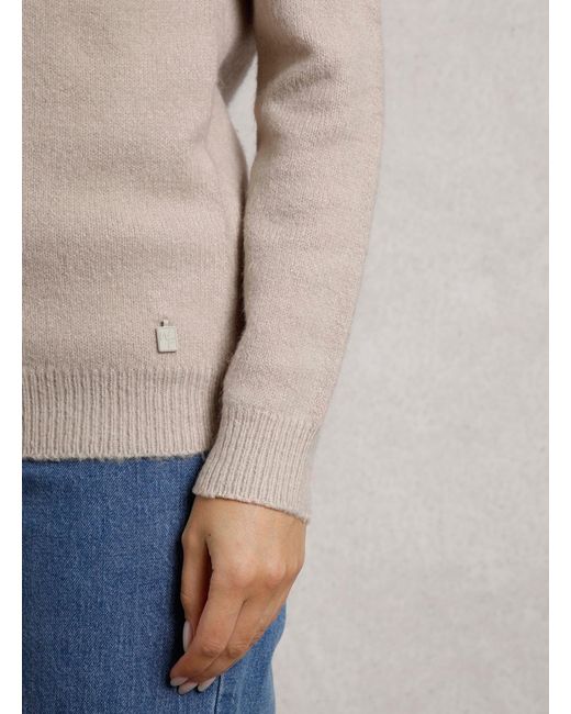 Weird Fish Gray Sinatra Patterned Knit Jumper