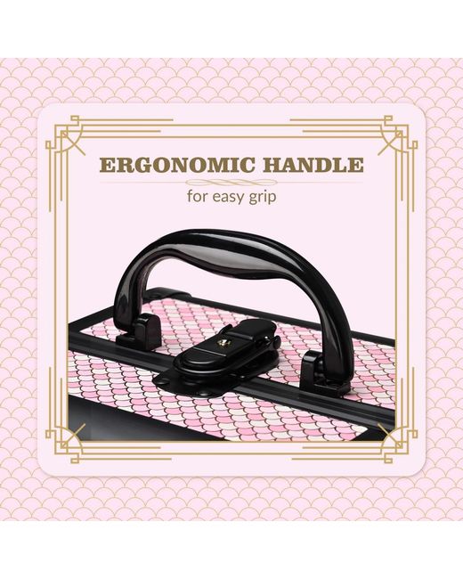 Byootique Pink Makeup Train Case