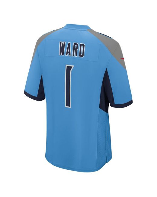 Nike Blue Cameron Ward Tennessee Titans 2025 Nfl Draft First Round Pick 2nd Alternate Game Jersey for men