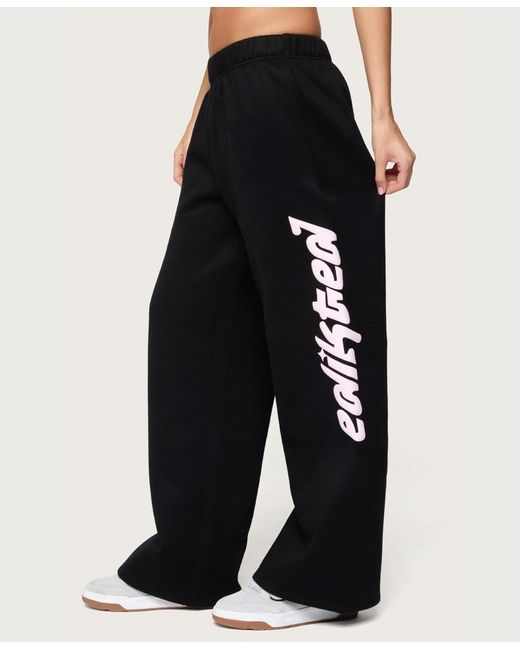 Edikted Black Star Sweatpants