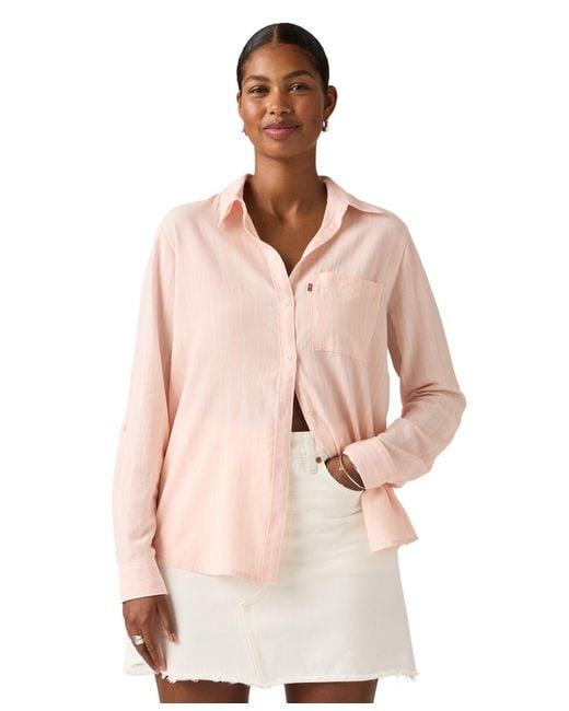 Levi's Natural Levis Darlene Collared Button Front Shirt