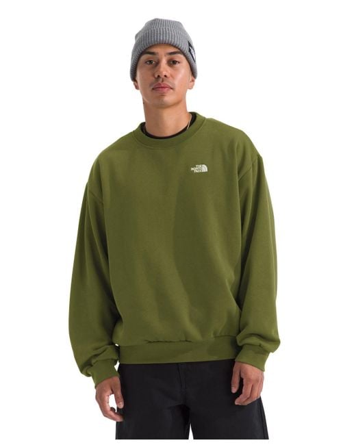 The North Face Green Evolution Simple Dome Oversized Crew Sweatshirt for men