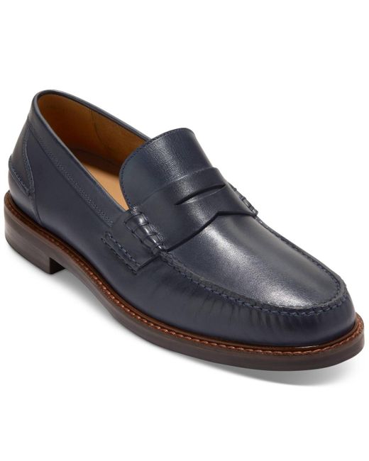 Cole Haan Blue Pinch Prep Slip-on Penny Loafers for men