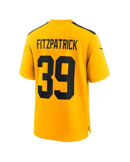 Nike Yellow Minkah Fitzpatrick Pittsburgh Steelers Alternate Game Jersey for men