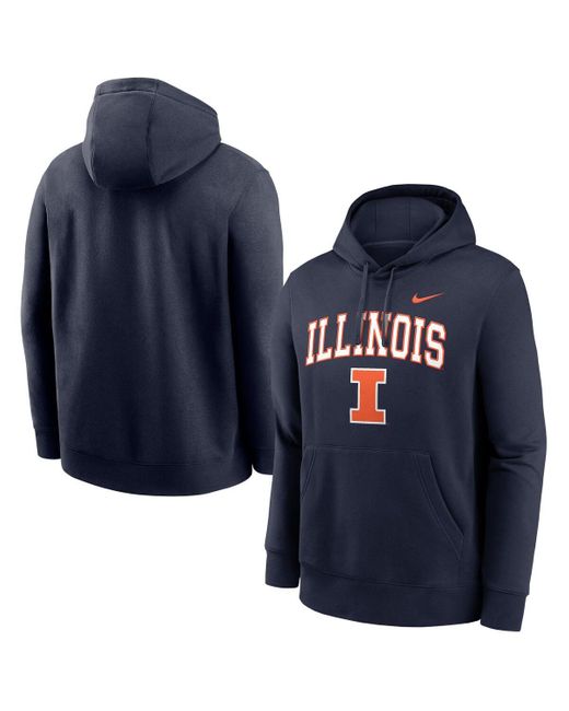Nike Men's Blue Illinois Fighting Illini Club Pullover Hoodie