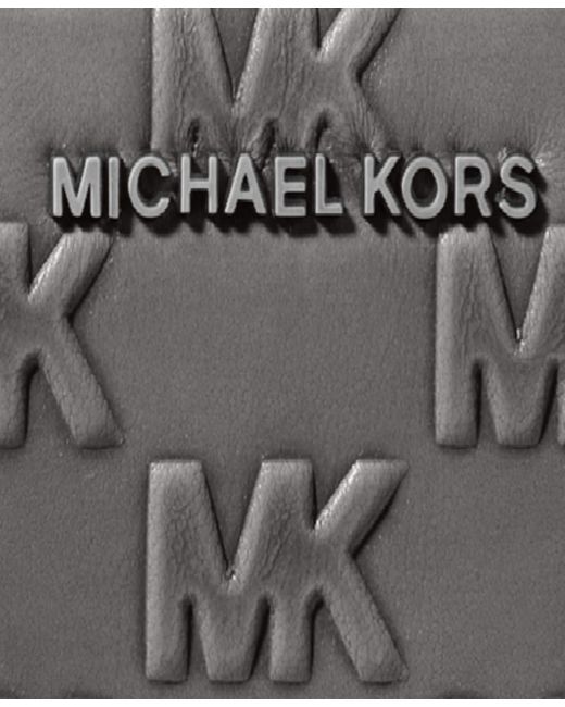 Michael Kors Gray Jet Set Zip Around Card Case Wallet
