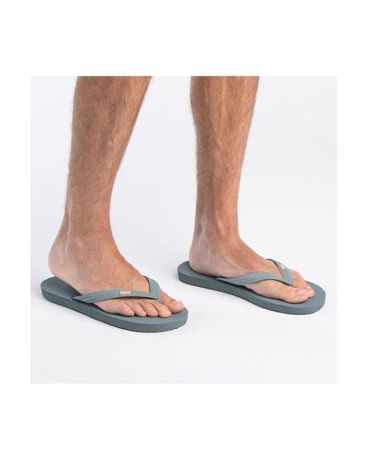 feel good Blue Classicz Core Natural Rubber Flip-flop Thong Sandals for men