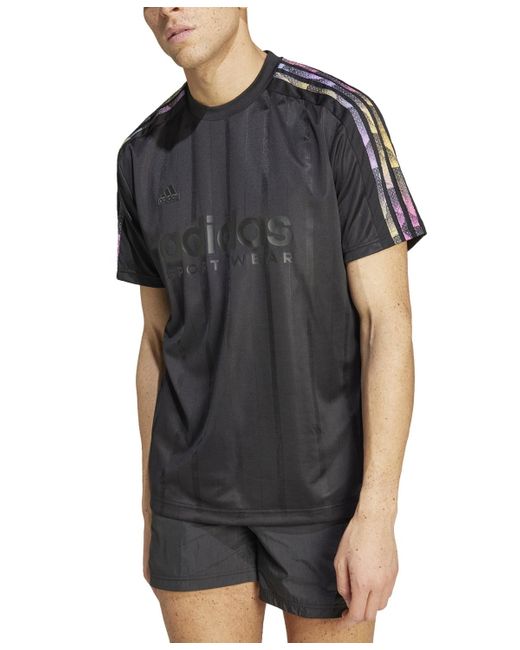 Adidas Black Tiro Relaxed Fit Short Sleeve T-shirt for men
