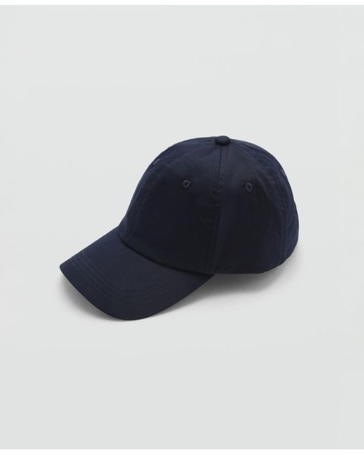 Mango Blue Cotton Visor Hat for men