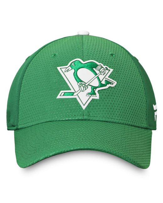 Fanatics Green Pittsburgh Penguins Authentic Pro St. Patrick's Day Flex Hat for men