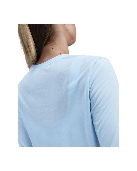 Nike Blue Sportswear Club Cotton Long-sleeve T-shirt