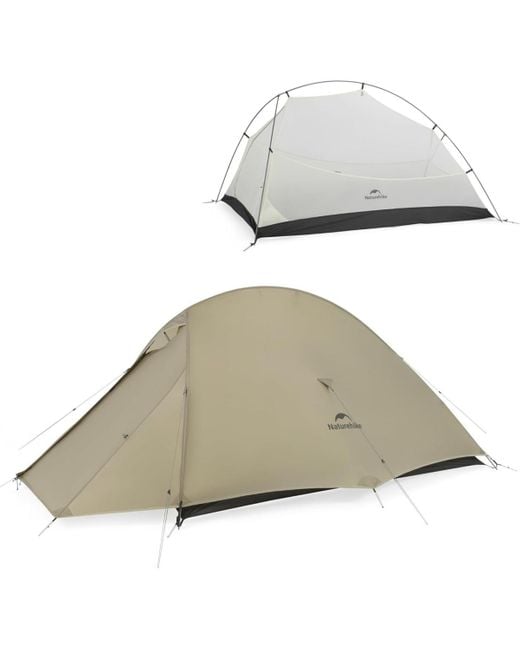 Naturehike Women's White 2 Person Tent Lightweight Backpacking Tent