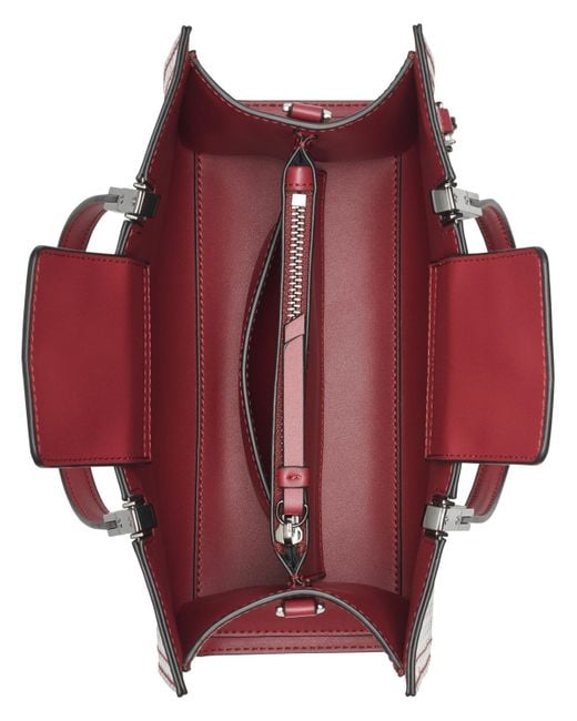 Calvin Klein Red Verne Small Satchel Bag