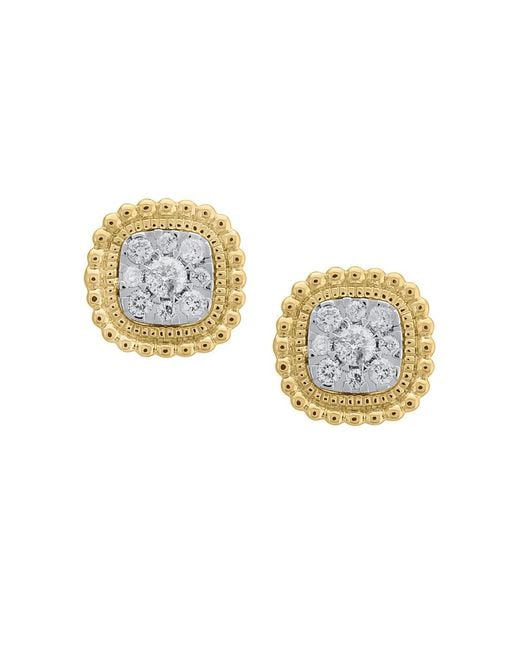 Macy's Metallic Diamond Earrings (1/5 Ct. T.w.