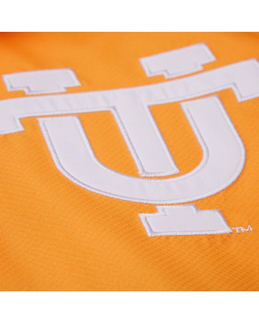 Mitchell & Ness Tennessee Orange/black Tennessee Volunteers Tie Breaker Logo Vintage Lightweight Anorak Half-zip Windbreaker for men