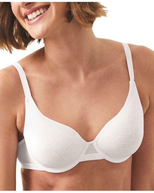 Hanes Ultimate Breathable Comfort Underwire Bra Dhhu36 in White