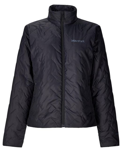 Marmot Blue Monoquilt Elastic-bound Cuff Jacket