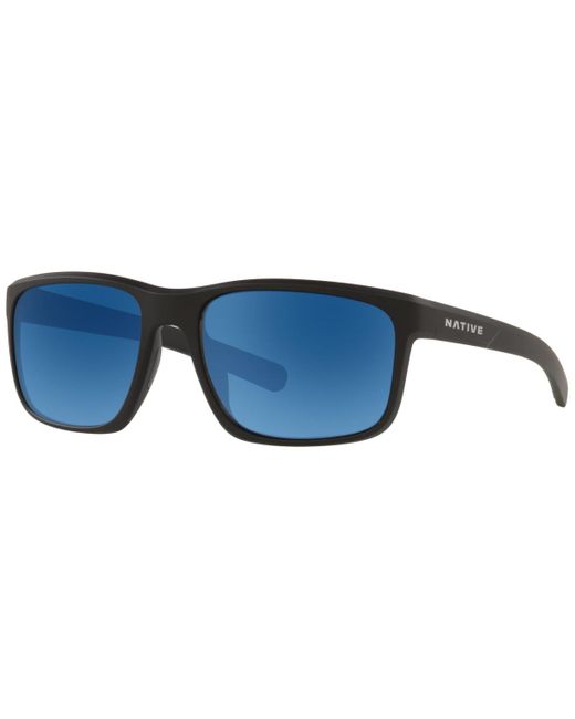 Native Eyewear Blue Native Wells Polarized Sunglasses for men