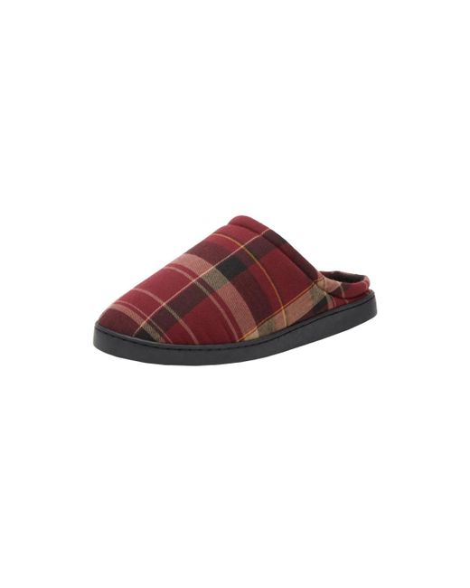 Kingsize Red Big & Tall Fleece Clog Slippers for men