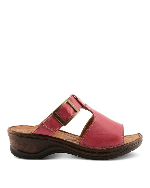 Spring Step Pink Saphique Slides
