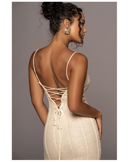 JLUXLABEL Gray Cabana Views Crochet Dress