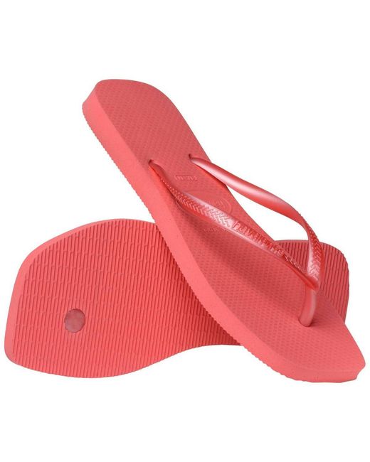 Havaianas Pink Slim Square Toe Sandals