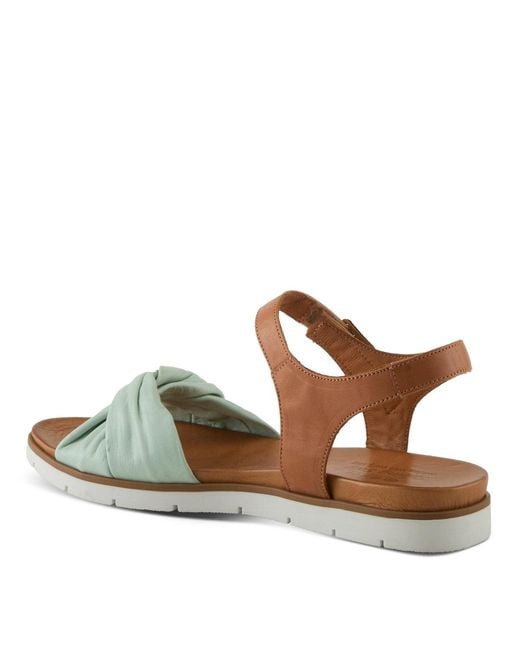 Spring Step Brown Nihira Flat Sandal