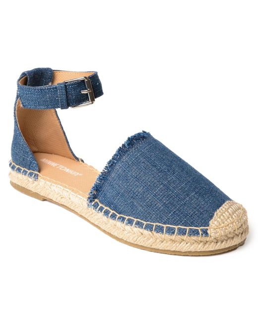 Minnetonka Blue Prima Espadrille Sandals