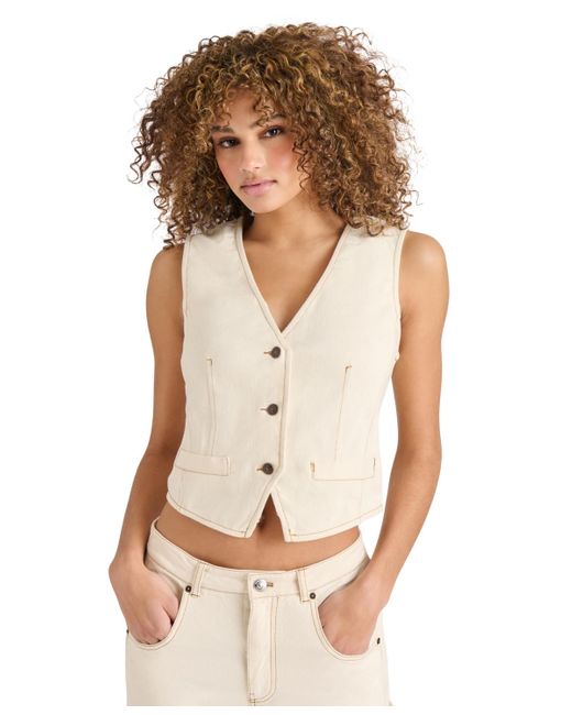 Steve Madden White Selene Vest