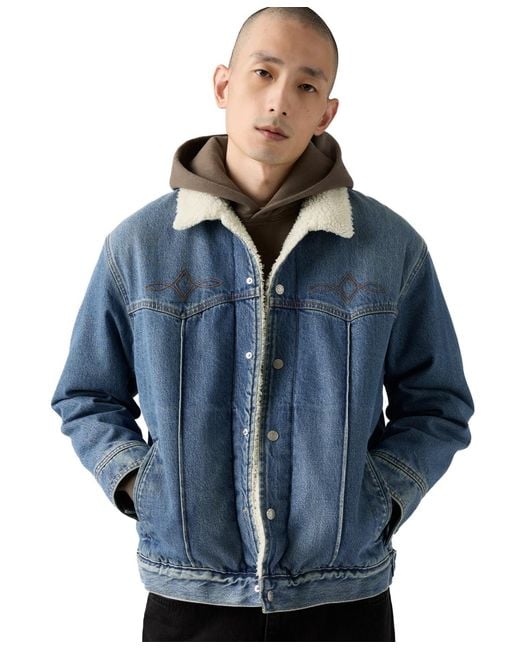 Levi's Blue Relaxed-fit Jacket for men