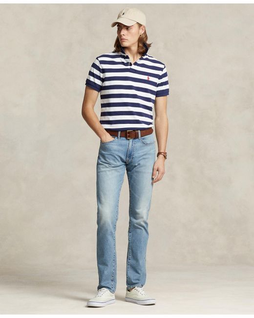 Polo Ralph Lauren Blue Sullivan Slim Faded Stretch Jeans for men