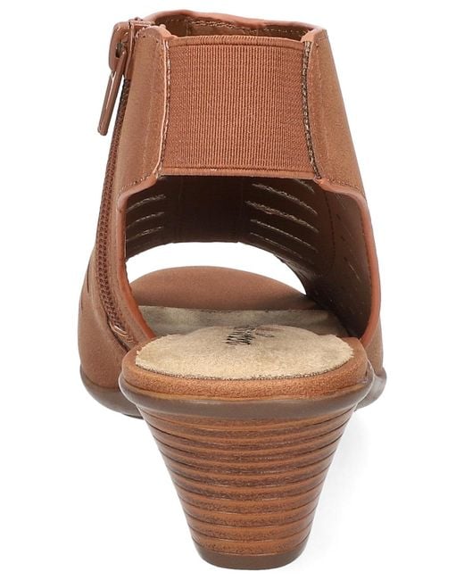 Easy Street Brown Elevate Sandals