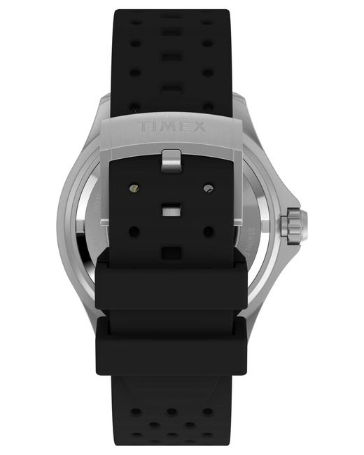 Timex Black Mechanical Automatic Hnbr Rubber Watch for men