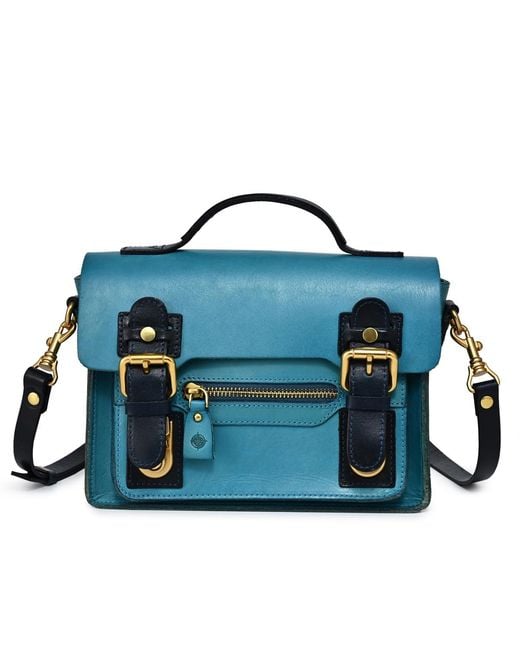 Old Trend Blue Aster Mini Satchel