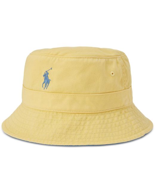 Polo Ralph Lauren Natural Cotton Chino Bucket Hat for men
