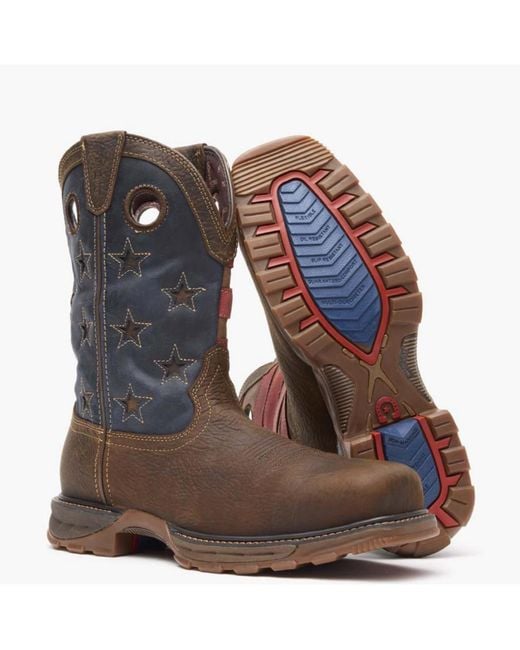 Durango Brown Maverick Xp Composite Toe Waterproof Western Work Boot for men
