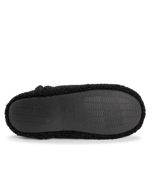Muk Luks Black Berber Slipper for men